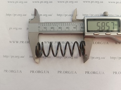 Пружина сжатия 2 х 19,7 х 58,5 (Артикул: G1564)
