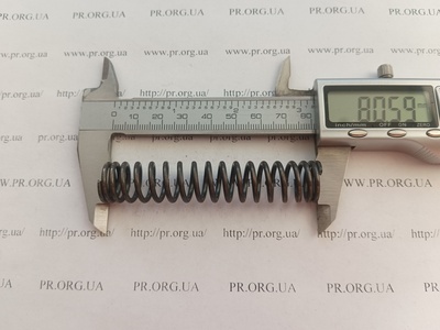 Пружина стиснення 2 х 15,8 х 80,5 (Артикул: G1568)