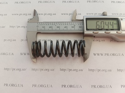 Пружина стиснення 2,5 х 21 х 60,5 (Артикул: G1575)