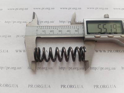 Пружина сжатия 2,5 х 16,8 х 55 (Артикул: G1582)