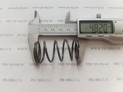 Пружина сжатия 2 х 26,5 х 48 (Артикул: G1584)