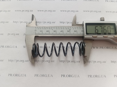 Пружина сжатия 2 х 19,7 х 67,5 (Артикул: G1585)