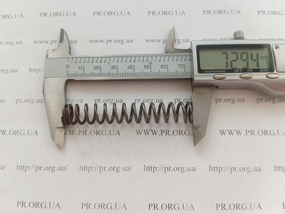 Пружина сжатия 1,6 х 12 х 72 (Артикул: G1591)