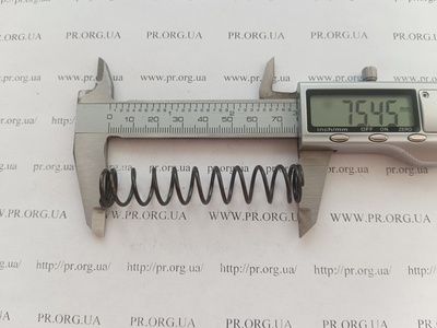 Пружина стиснення 1,5 х 15 х 75 (Артикул: G1592)