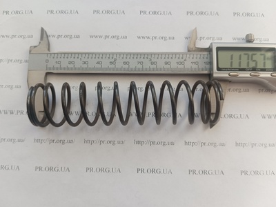 Пружина сжатия 2,5 х 29,2 х 117,5 (Артикул: G1602)