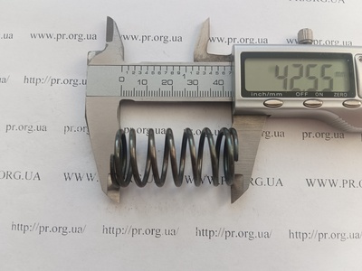 Пружина сжатия 2 х 21,5 х 42,5 (Артикул: G1608)