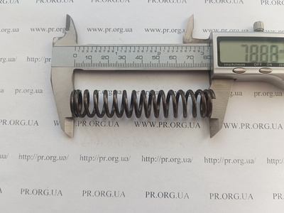Пружина стиснення 2 х 16 х 79 (Артикул: G1609)