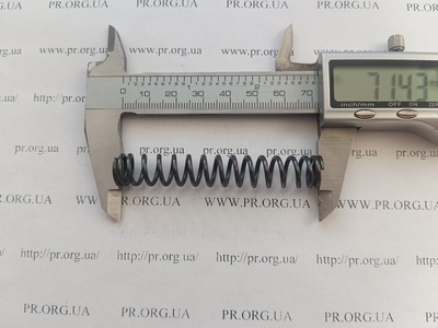 Пружина сжатия 1,6 х 12 х 71 (Артикул: G1612)