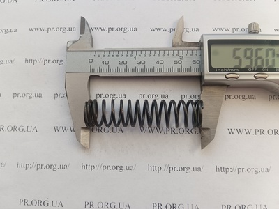 Пружина сжатия 1,5 х 15 х 59,5 (Артикул: G1617)