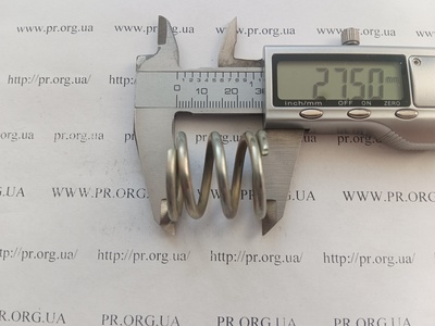 Пружина сжатия 3 х 26,5 х 27,5 (Артикул: G1618)
