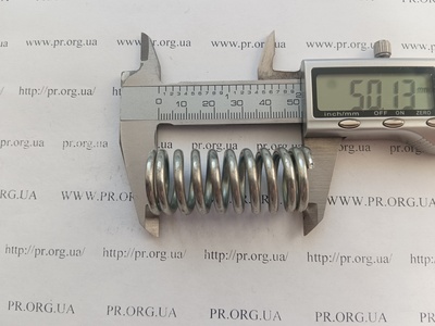Пружина сжатия 3 х 22 х 50 (Артикул: G1620)