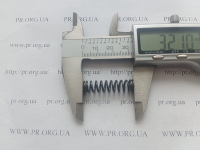 Пружина стиснення 1,2 х 8 х 33 (Артикул: G1623)
