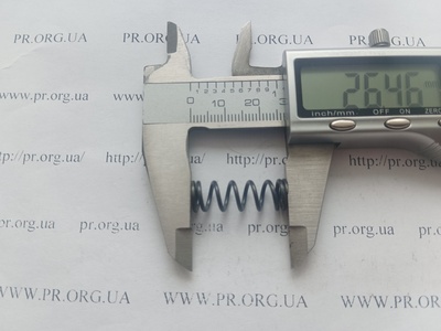 Пружина стиснення 1,2 х 8,8 х 26 (Артикул: G1625)