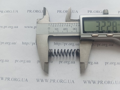 Пружина сжатия 1,2 х 8 х 32 (Артикул: G1628)