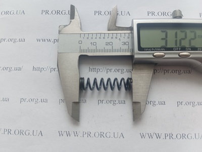 Пружина сжатия 1,2 х 8 х 31 (Артикул: G1629)