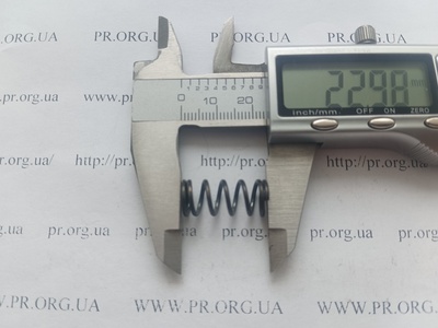 Пружина стиснення 1,2 х 10 х 23 (Артикул: G1630)