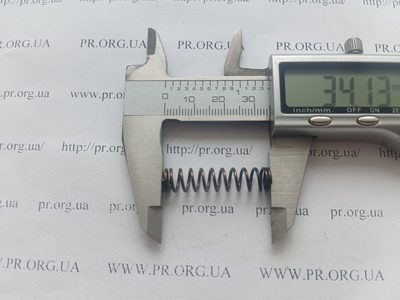 Пружина стиснення 1 х 7,8 х 34 (Артикул: G1635)