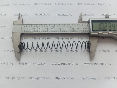 Пружина стиснення 1 х 11,5 х 102 (Артикул: G1638)