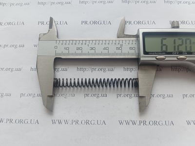 Пружина стиснення 1 х 7 х 61 (Артикул: G1639)