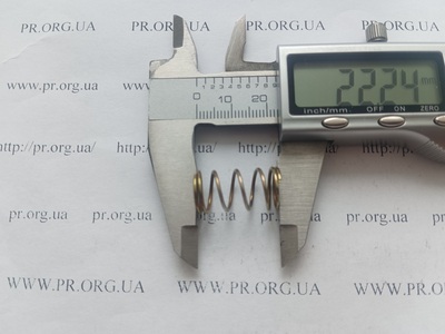 Пружина стиснення 1 х 11,8 х 22 (Артикул: G1640)