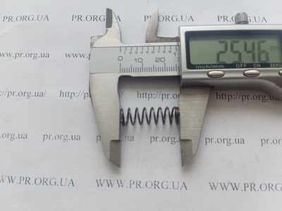 Пружина сжатия 0,8 х 8 х 25,5 (Артикул: G1645)