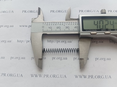 Пружина стиснення 0,6 х 5 х 40 (Артикул: G1647)