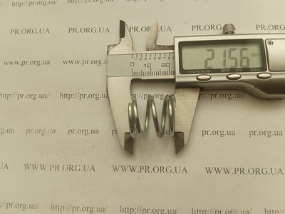 Пружина сжатия 2,2 х 21,4 х 21,5 (Артикул: G1685)