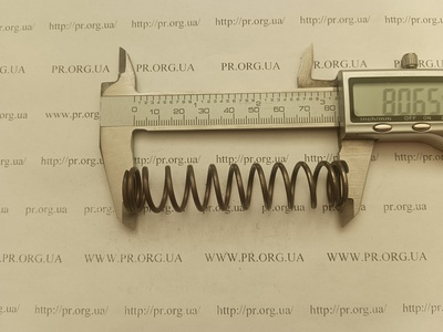 Пружина сжатия 2 х 18 х 80,5 (Артикул: G1690)