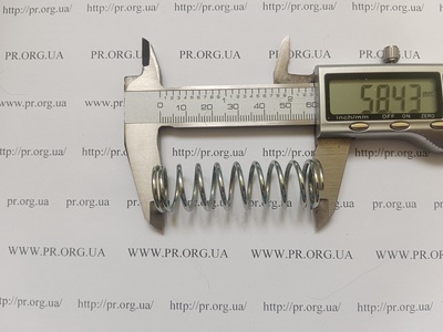 Пружина сжатия 1,8 х 18 х 58,5 (Артикул: G1706)