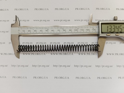Пружина стиснення 1,5 х 12 х 133,5 (Артикул: G1725)