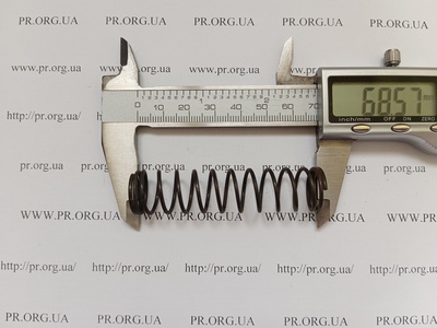 Пружина сжатия 1,4 х 16,6 х 68,5 (Артикул: G1726)