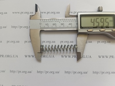 Пружина сжатия 1,2 х 9,4 х 45,5 (Артикул: G1735)