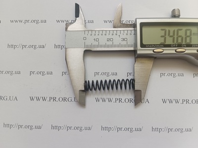 Пружина стиснення 1 х 8 х 34,5 (Артикул: G1754)