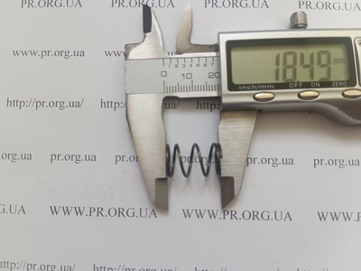 Пружина сжатия 1 х 12 х 18,5 (Артикул: G1759)