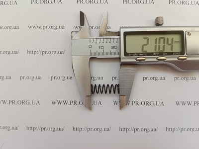 Пружина стиснення 0,8 х 7,5 х 21 (Артикул: G1773)