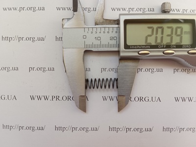 Пружина сжатия 0,6 х 7 х 20 (Артикул: G1784)