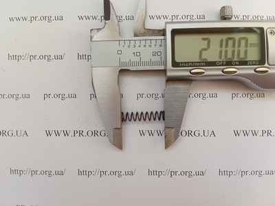 Пружина стиснення 0,6 х 5 х 21 (Артикул: G1785)