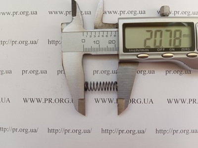 Пружина сжатия 0,5 х 6,5 х 20,5 (Артикул: G1786)