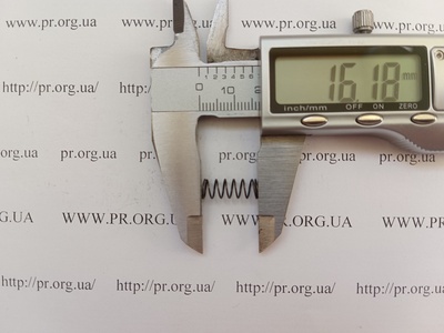 Пружина стиснення 0,5 х 6 х 16 (Артикул: G1787)