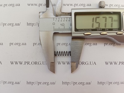 Пружина стиснення 0,5 х 5 х 15,5 (Артикул: G1788)