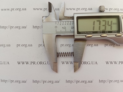 Пружина стиснення 0,5 х 5 х 17 (Артикул: G1791)