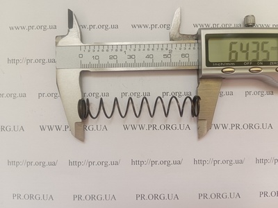 Пружина сжатия 1 х 11,8 х 64 (Артикул: G1801)