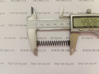 Пружина стиснення 1 х 8 х 49 (Артикул: G1803)