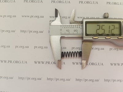 Пружина стиснення 1 х 7,3 х 25 (Артикул: G1807)