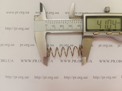 Пружина стиснення 1 х 12,4 х 41 (Артикул: G1809)