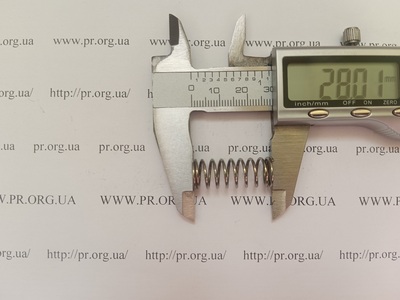 Пружина сжатия 1 х 10,8 х 28 (Артикул: G1810)