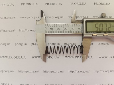 Пружина стиснення 1 х 12 х 50,5 (Артикул: G1812)