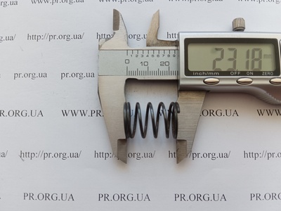 Пружина стиснення 1,3 х 16,6 х 23 (Артикул: G1828)