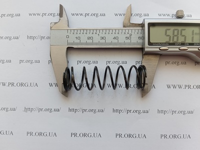 Пружина сжатия 1,5 х 18,4 х 58,5 (Артикул: G1833)