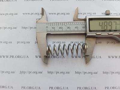 Пружина стиснення 1,5 х 15,2 х 49 (Артикул: G1834)